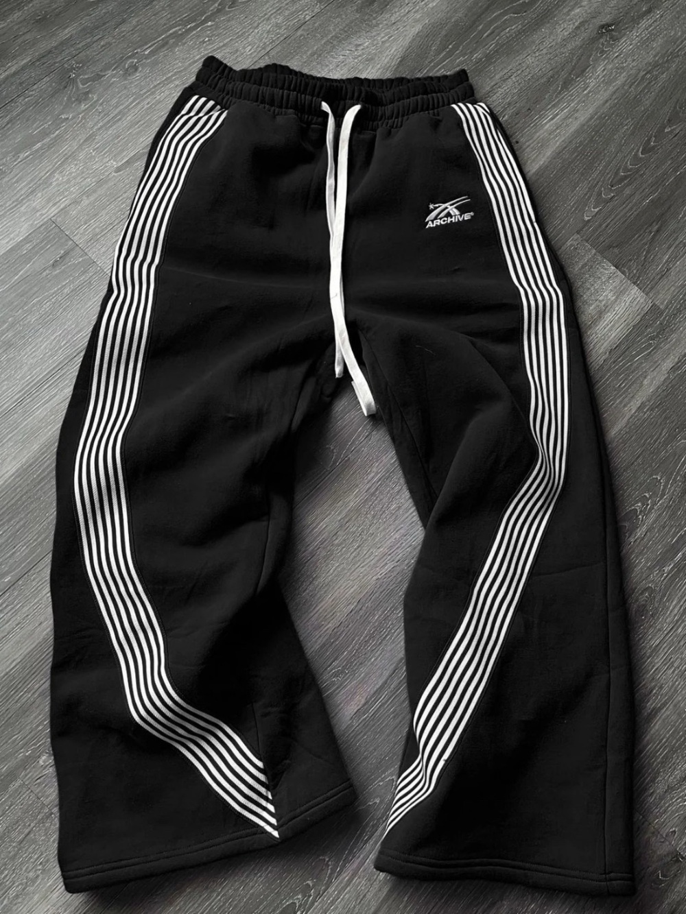 ARCHIVE ESSENTIAL WIDELEG SWEATPANTS BLACK